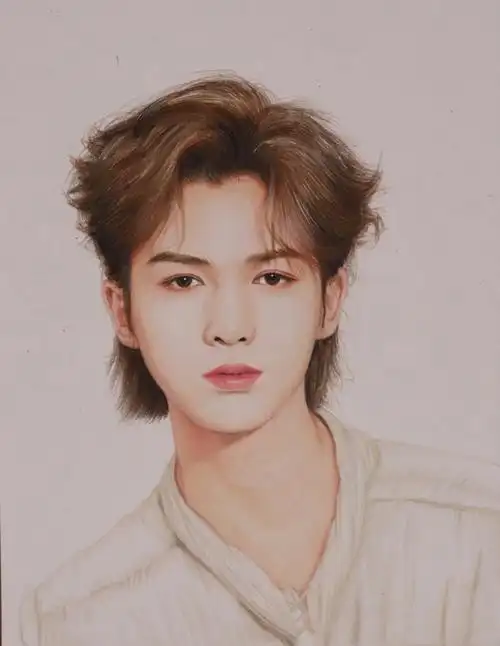 彩铅画作品朱正廷