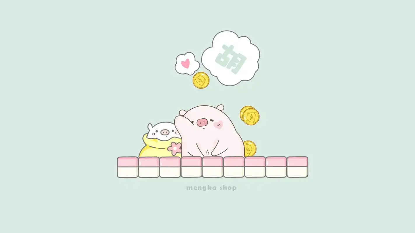 少女心原创卡通电脑桌面壁纸高清大图预览1920x1080_卡通动漫下载_美