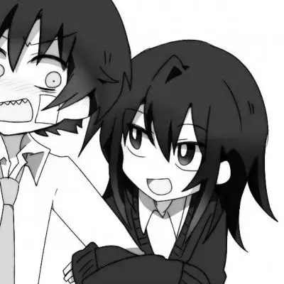 祁宋 风格日系黑白二次元动漫情头_卡通动漫头像_我要个性网