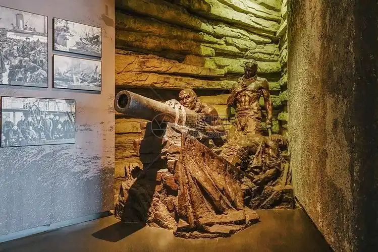 大沽口炮台遗址博物馆内部