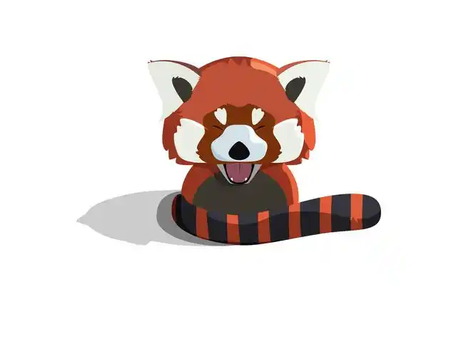 矢量绘画之小熊猫