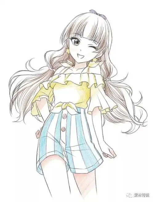 上周活动结果丨头发是本体教你画一个软萌的二次元小姐姐