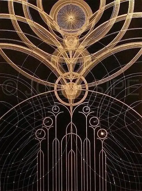 神秘的宗教几何学艺术,每个图案都有特殊寓意,试着凝视一下图案_【快