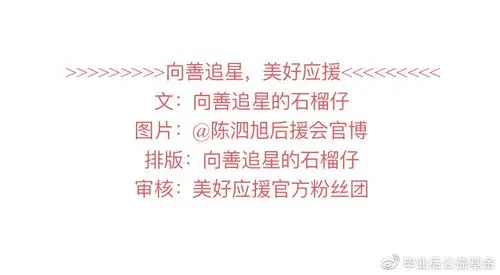 向善追星的故事陈泗旭粉丝愿如你一般干净温暖向阳而生