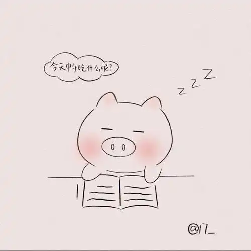 犯困简笔画部分当代大学生线下课现状