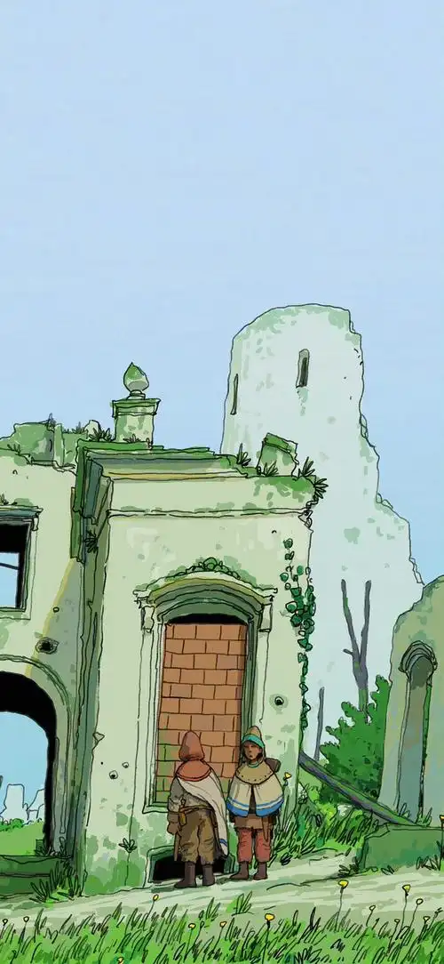 宫崎骏风格插画壁纸