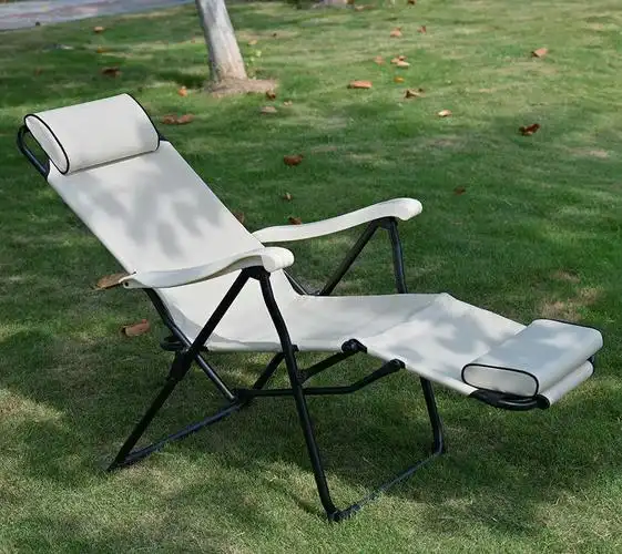 可调节折叠午休椅午睡便携睡椅加固折叠椅折叠两用椅躺椅透气休闲