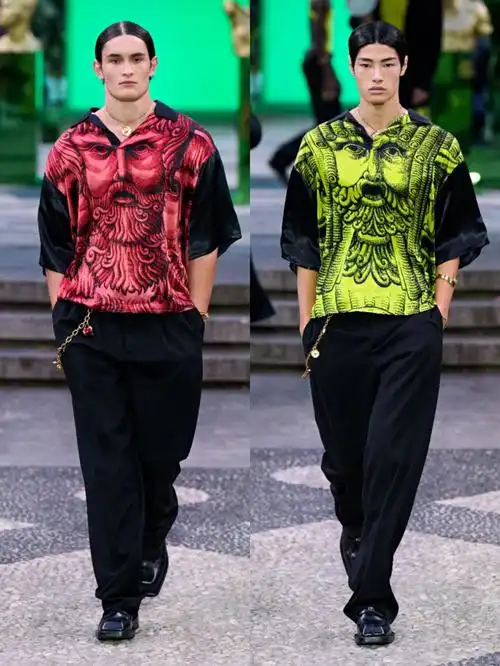 范思哲versace 2023春夏男装秀(二)milan spring 2023#时装秀  #秀场