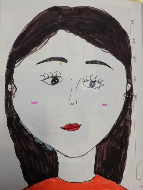 南京市钓鱼台小学六年级人物单元《可爱的家人》绘画创作优秀作品选