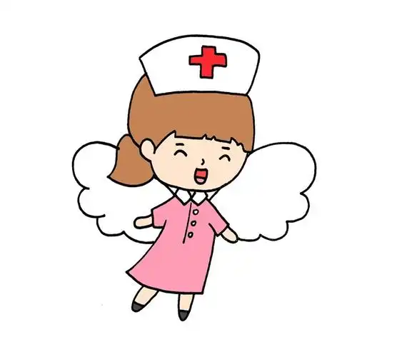 白衣天使简笔画步骤