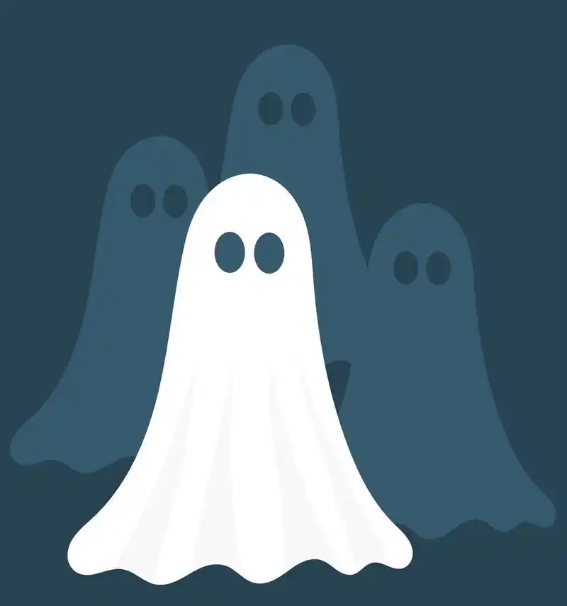 妖怪,在夜晚的鬼魂.矢量图