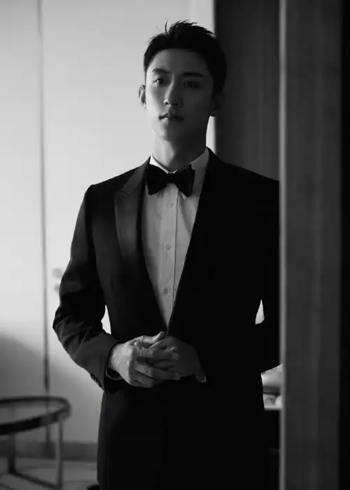 北影节男明星黑西装造型