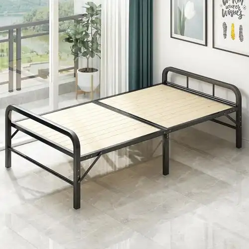 折叠床单人床迪玛森家用成人简易床经济型铁床午休床出租床双人床视频