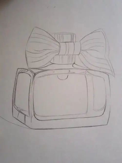 彩铅教程画一只香水瓶