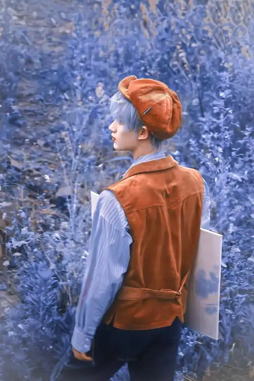 丁程鑫|蓝色大海的传说049969♂15#丁程鑫雾霾蓝发色