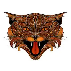 猫尖叫矢量尖叫火猫图案照片