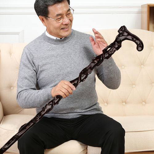 拐棍 老人 防滑老人拐杖手杖实木拐扙木头老年人拐杖绅士文明棍