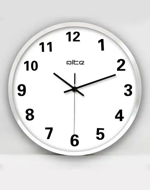 超静音圆形挂钟d-010