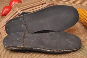 日本购老衣服鞋类道具七八十年代黑色橡胶底布鞋xz408f影视道