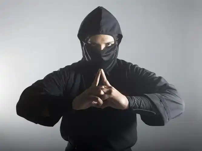 忍者,姿势,黑色制服 壁纸