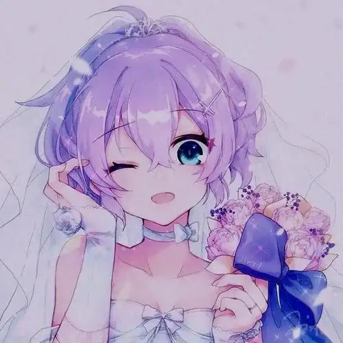 动漫头像,梦幻紫色系动漫头像第三期