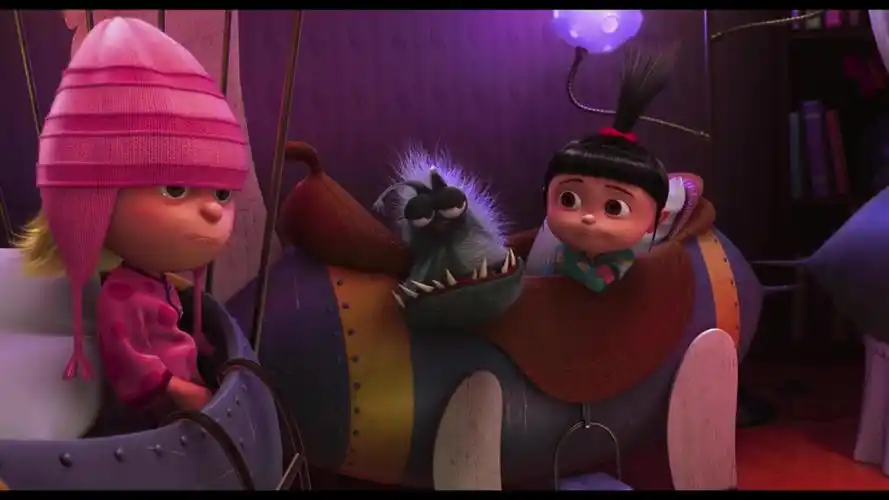 【小黄人】神偷奶爸~三个小女孩的睡前故事,德鲁的kiss的改变