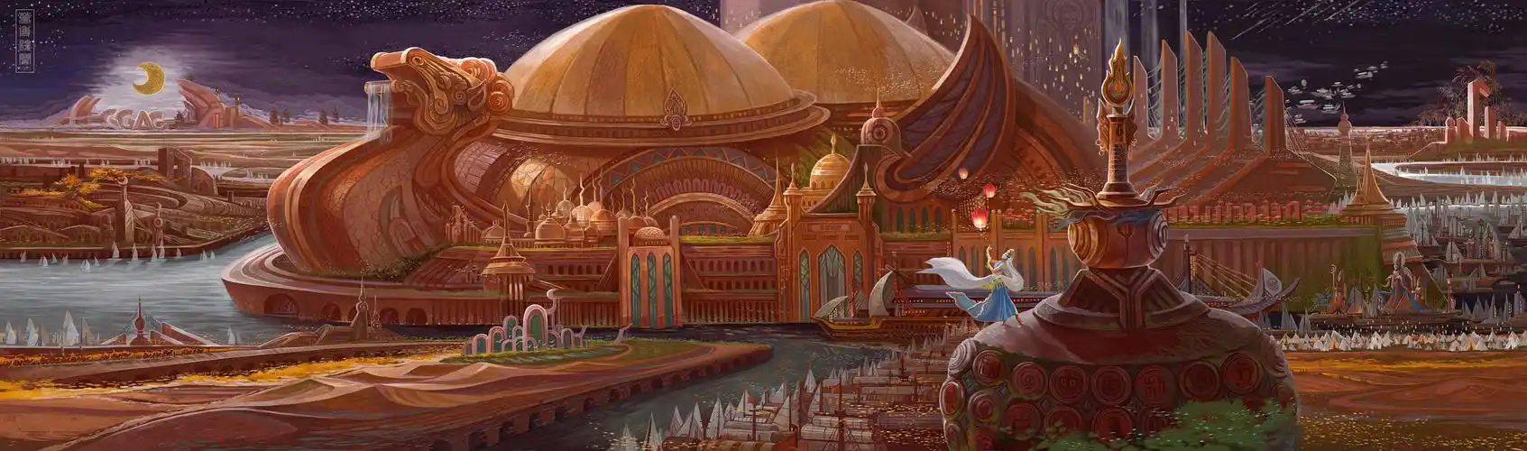 【万博楼兰】|插画|概念设定|九城明爱画画 - 原创作品 - 站酷 (zcool