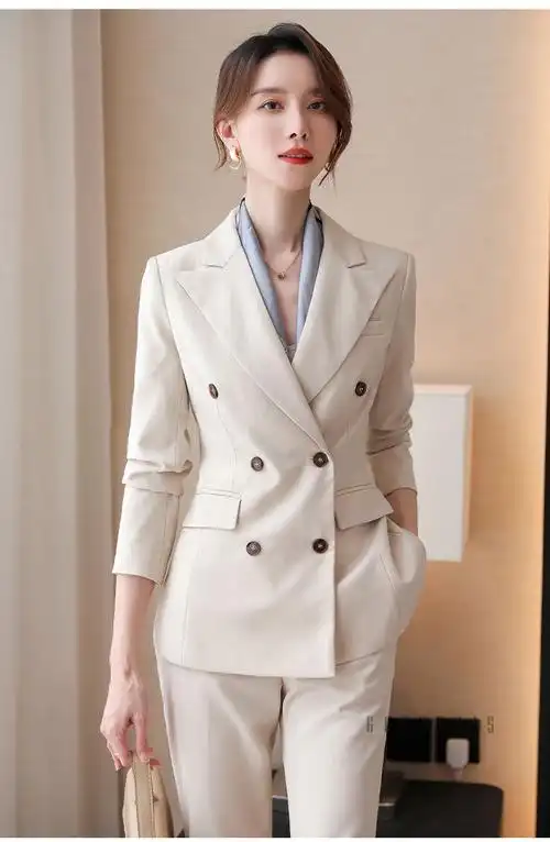 歌珀莱品牌女装职业西装套装2022春季新款女士通勤面试正装西服气质