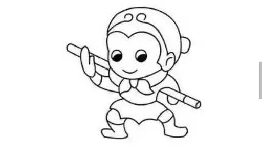 q版孙悟空简笔画步骤图,齐天大圣孙悟空简笔画教程孙悟空怎么画 孙