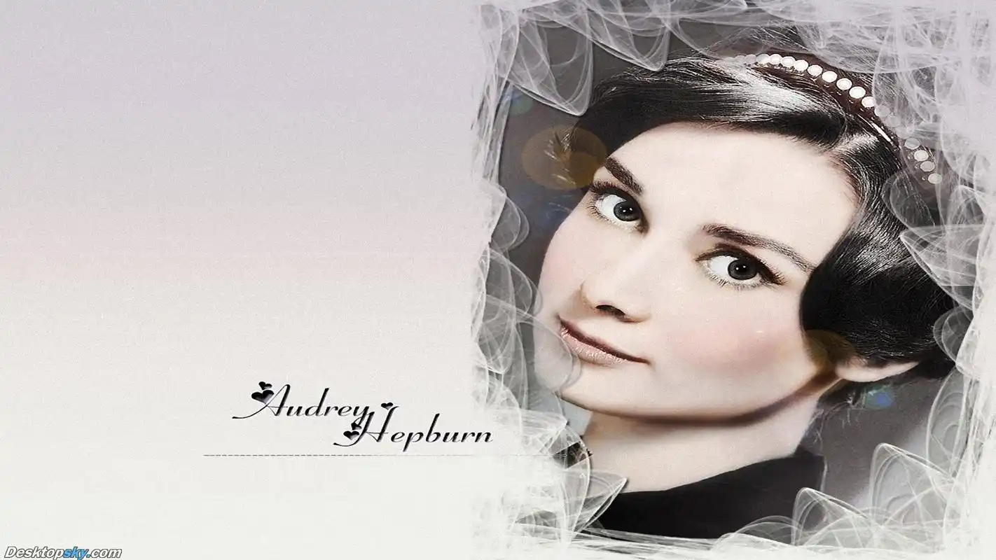欧美优雅气质女星奥黛丽赫本经典写真桌面壁纸