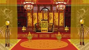 古代后宫宫廷房间甄嬛皇宫后宫 psd