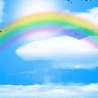 美好意境彩虹头像
