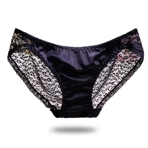 2条装低腰女士蕾丝内裤超薄冰丝性感透诱惑网纱舒适纯棉档三角裤