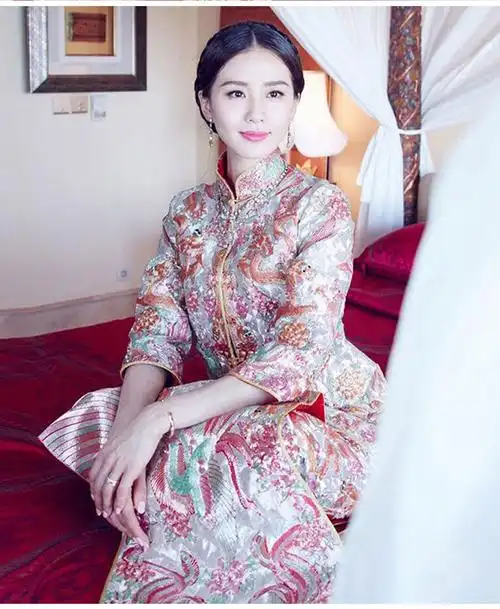 刘诗诗吴奇隆同款秀禾服新娘中式礼服嫁衣龙凤褂结婚旗袍2020新款