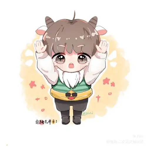 羊崽崽(3)_平涂q版q版饭绘头像cv羊仔cv羊仔绘画作品