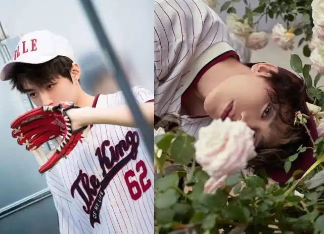 同样穿棒球服的王俊凯和蔡徐坤,一个清爽一个浓妆,画风差太多!