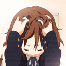 挠头抓狂撩头发眨眼gif动图_动态图_表情包下载_soogif