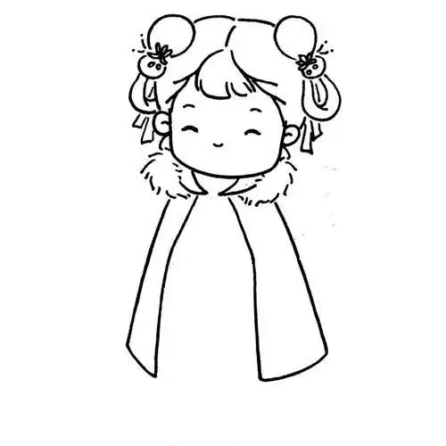 简笔画|古风小姐姐汉服卡童少女人物简笔画超可爱的汉服简笔画合集画