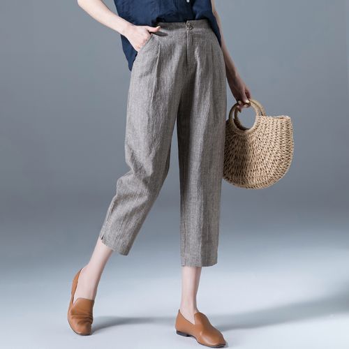 亚麻老爹裤女-特价促销-优惠券领取-价格|多少钱|什么牌子好-35优惠券