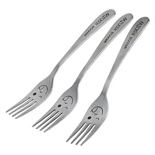 笑脸西餐叉子 创意表情不锈钢叉厨房小工具 家居日用水果叉糕点