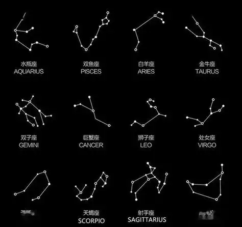 十二星座形状图