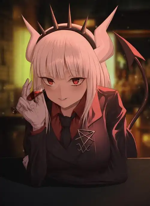 小恶魔萌妹的插画壁纸来了,会不会吓到你?敢收藏么?