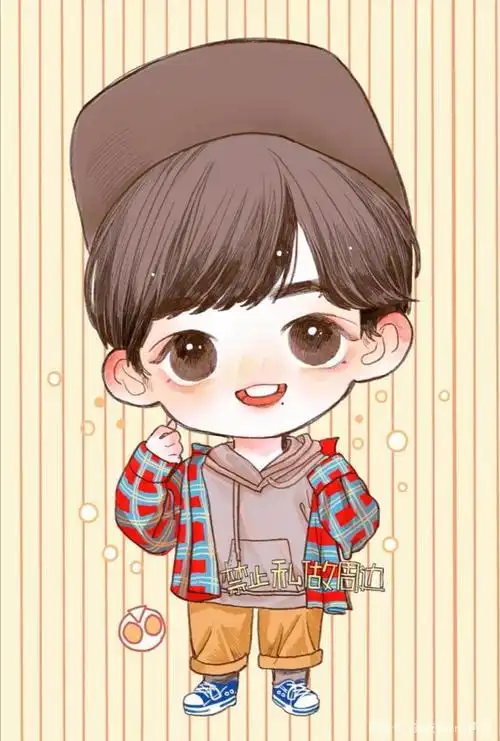 欣赏超级可爱的漫画版肖战