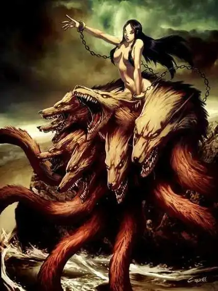 在希腊神话中,斯库拉的确存在,并且也的确是令人恐惧的海怪.