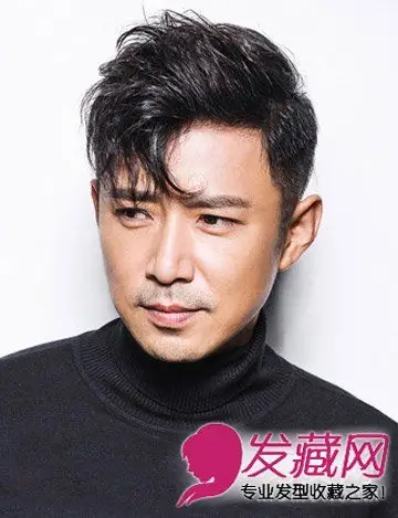 青春男生范的斜庞克发型雅痞风斜刘海最in3