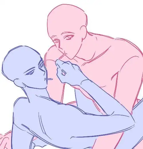 兴趣 绘画 【板绘临摹】男友力&男友力——cp「双人线稿」粉丝:106