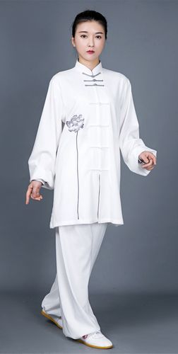 太极服女夏季新款棉麻高档亚麻太极拳飘逸表演服装中国风练功服男