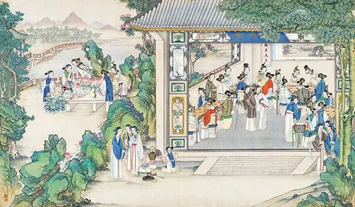 珂罗版清孙温198红楼梦宣纸微喷国画工笔人物山水字画装饰画画芯