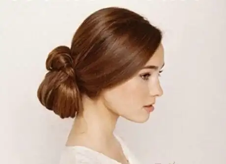 夏季欧美风气质低盘发技巧图(2)