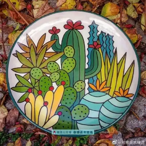 装饰画##色彩装饰画##儿童创意美术##创意美术##线描##儿童画##创意